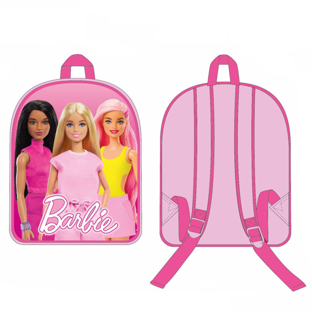 Barbie Trio Kindergartenrucksack für Kinder – 30 x 26 x 10 cm