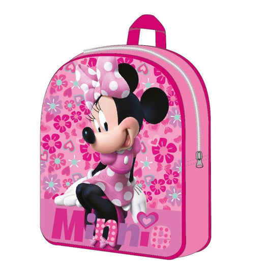 Disney Minnie Flowers Preschool Backpack for Children - 30 x 26 x 10 cm