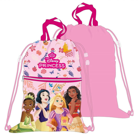 Disney Princess Power Deluxe Drawstring Bag for Kids - 45 x 35 cm
