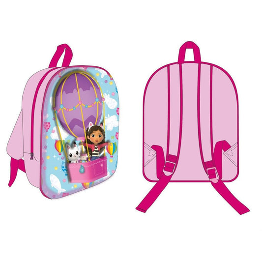 Gabby's Dollhouse Hot Air Balloon Kindergartenrucksack für Kinder – 30 x 26 x 10 cm