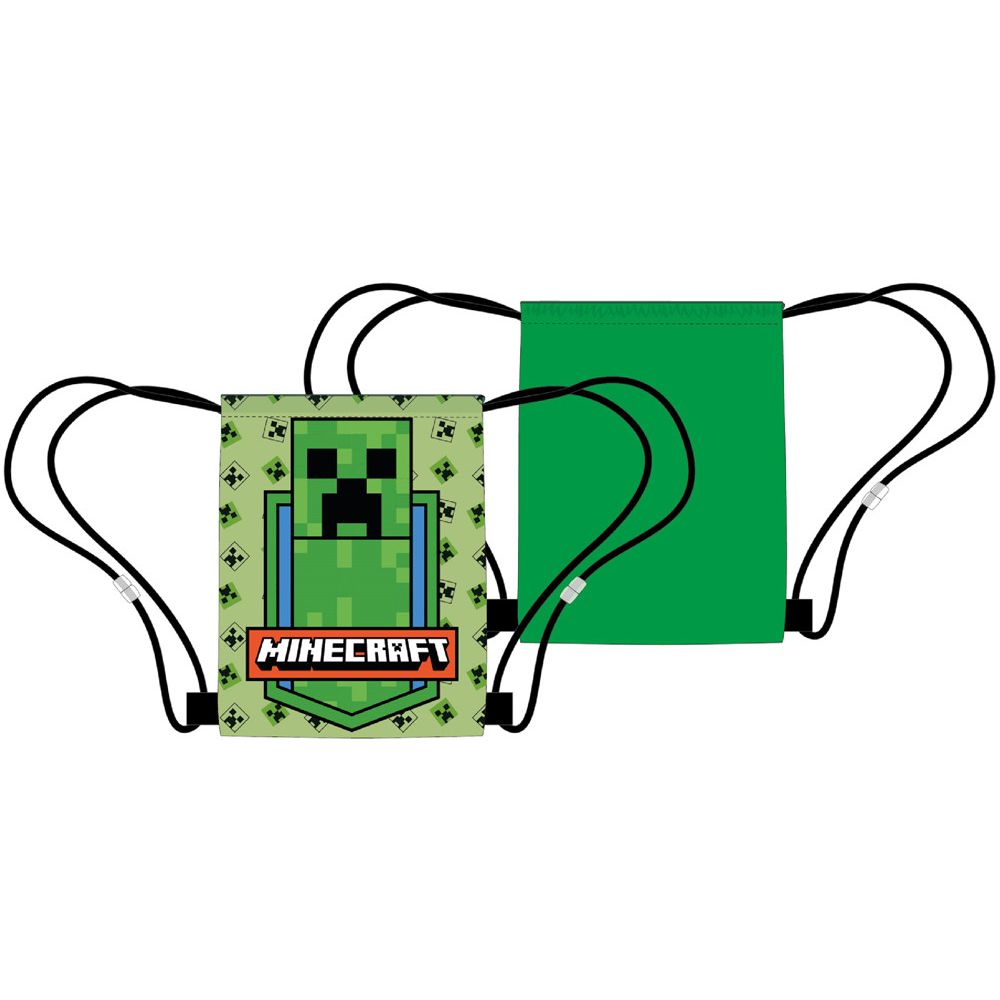 Minecraft Green Zone Turnbeutel für Kinder – 40 x 35 cm