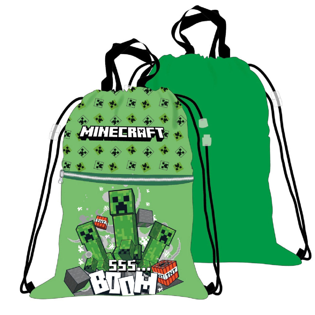Minecraft Boom Deluxe Turnbeutel für Kinder – 45 x 35 cm