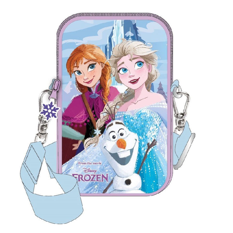 Disney Eiskönigin Trio Deluxe Handytasche Umhängetasche für Kinder – 18 x 11 cm