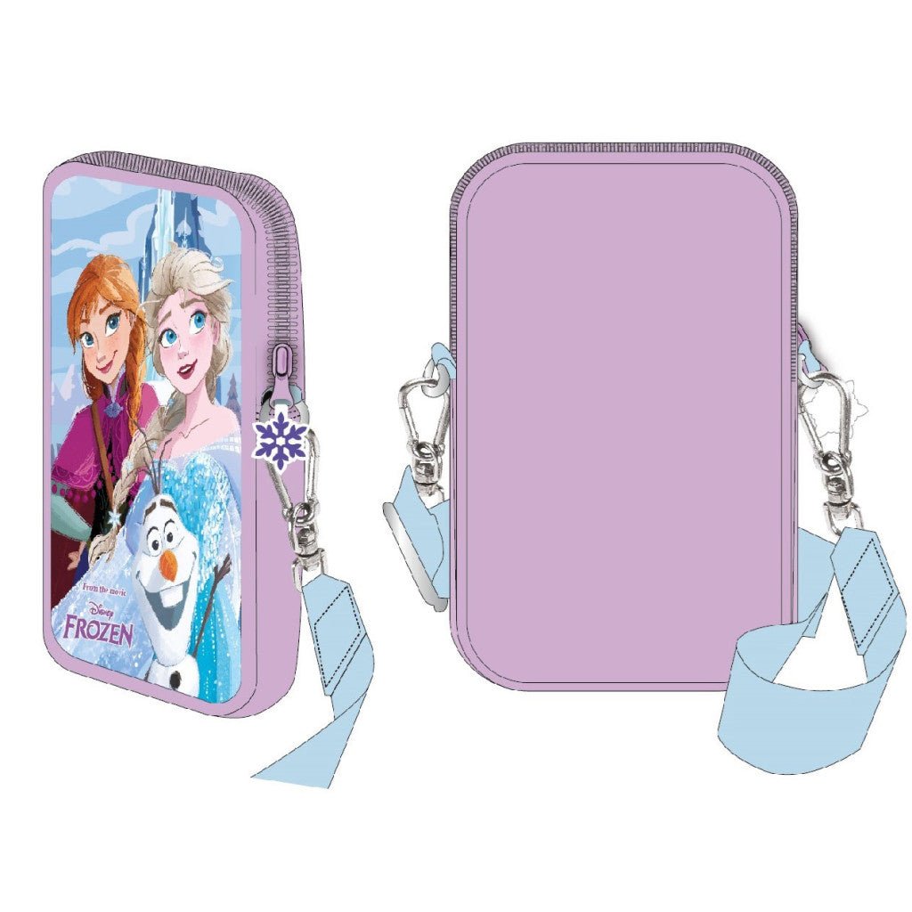 Disney Eiskönigin Trio Deluxe Handytasche Umhängetasche für Kinder – 18 x 11 cm