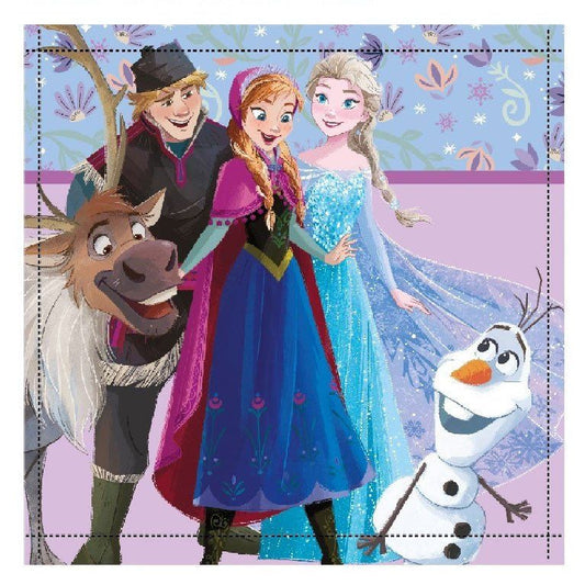 Disney Eiskönigin Friends Forever , Gesichtshandtuch Gesichtstuch für Kinder aus Baumwolle – 30 × 30 cm