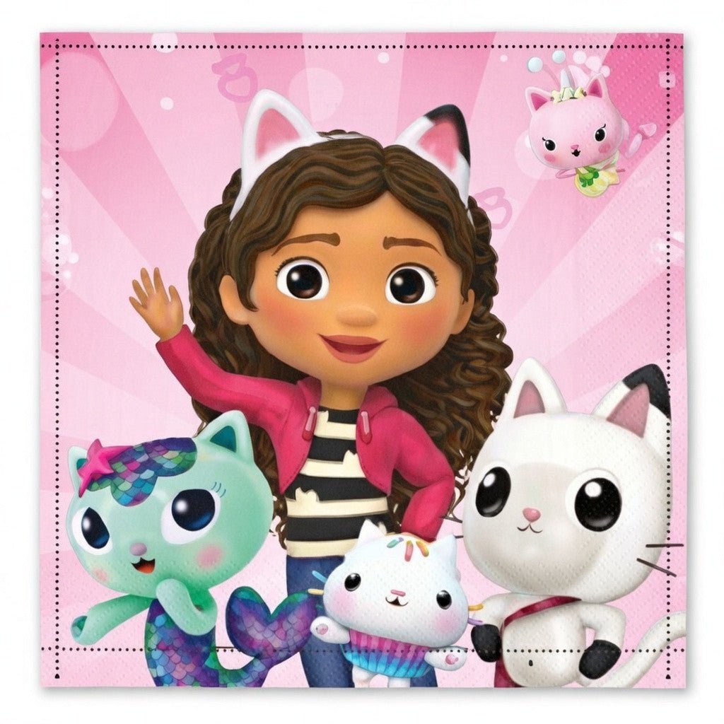 Gabby's Dollhouse Cat World Gesichtstuch für Kinder aus Baumwolle – 30 × 30 cm