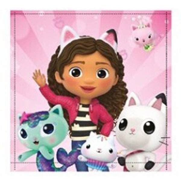 Gabby's Dollhouse Cat World Gesichtstuch für Kinder aus Baumwolle – 30 × 30 cm