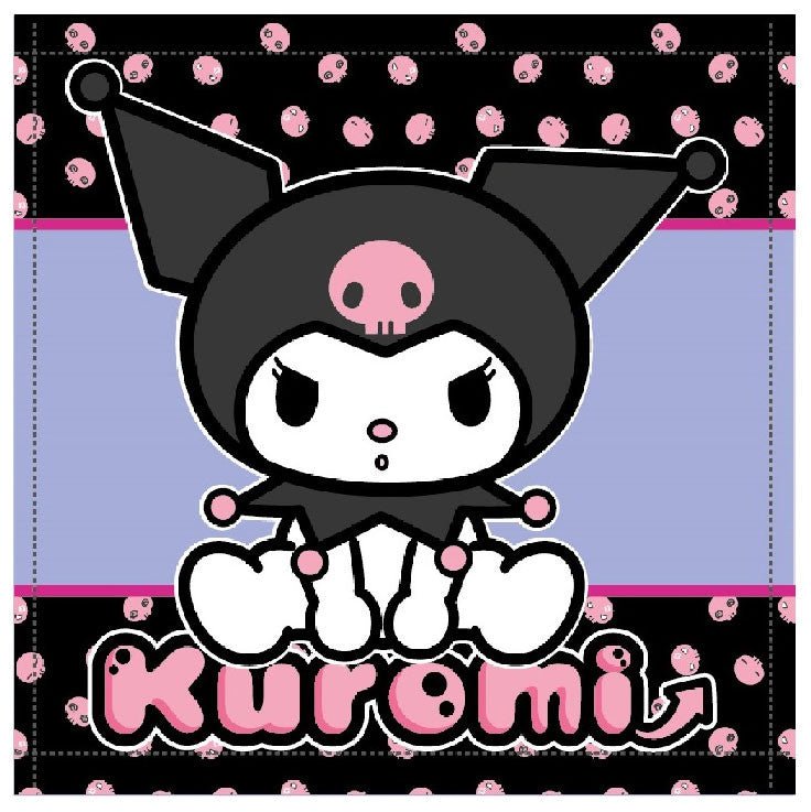 Hello Kitty Kuromi Gesichtstuch für Kinder aus Baumwolle – 30 × 30 cm