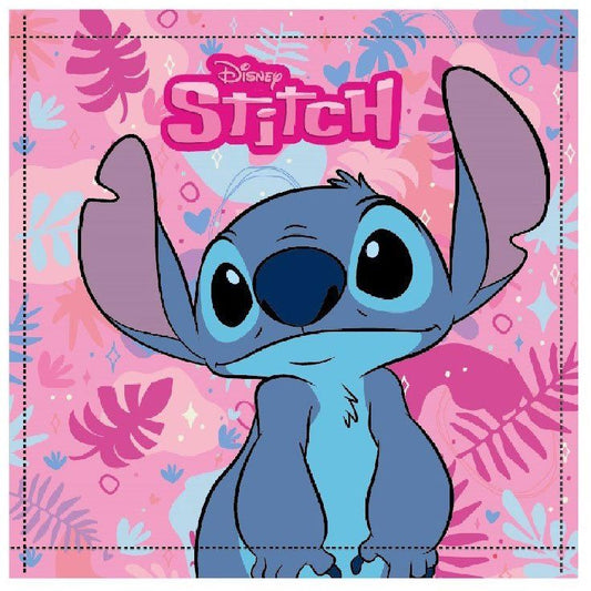 Disney Lilo und Stitch Pink Paradise Gesichtstuch für Kinder aus Baumwolle – 30 × 30 cm
