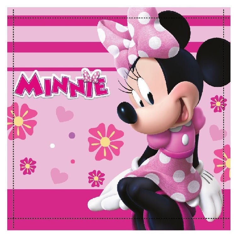 Disney Minnie Sweet Bow Gesichtstuch für Kinder aus Baumwolle – 30 × 30 cm