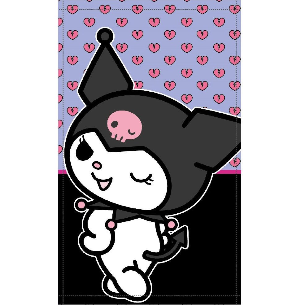 Hello Kitty Kuromi Handtuch für Kinder aus Baumwolle – 30 × 50 cm