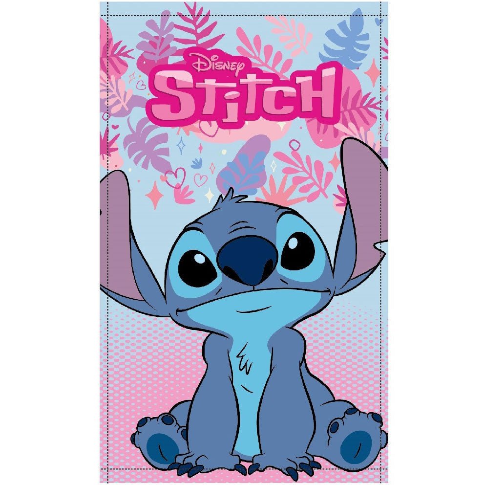 Disney Lilo und Stitch Pink Paradise Gesichtstuch für Kinder aus Baumwolle – 30 × 50 cm
