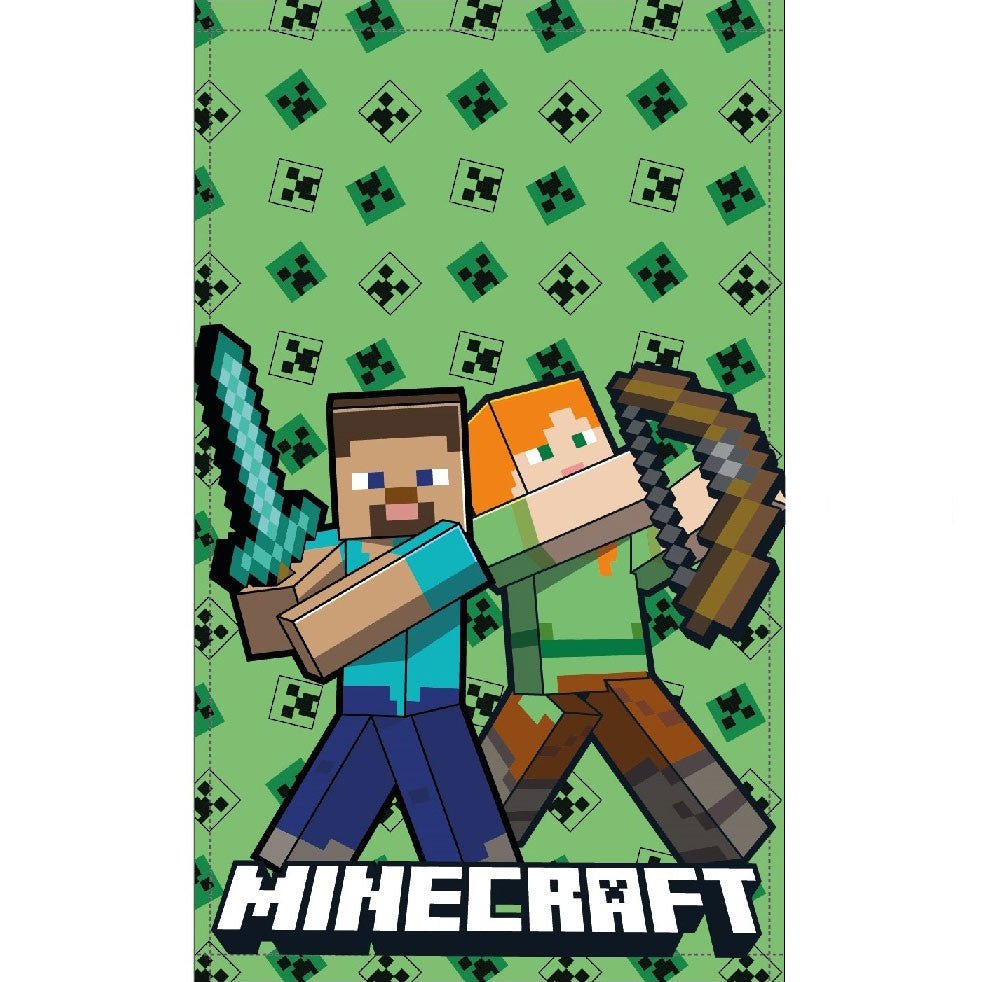 Minecraft Battle Gesichtstuch für Kinder aus Baumwolle – 30 × 50 cm