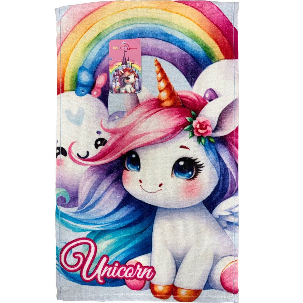 Einhorn Princess Handtuch für Kinder aus Baumwolle – 30 × 50 cm