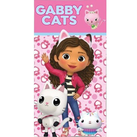 Gabby's Dollhouse Kitty World , (Fast Dry) Badetuch für Kinder aus Polyester – 70 × 140 cm