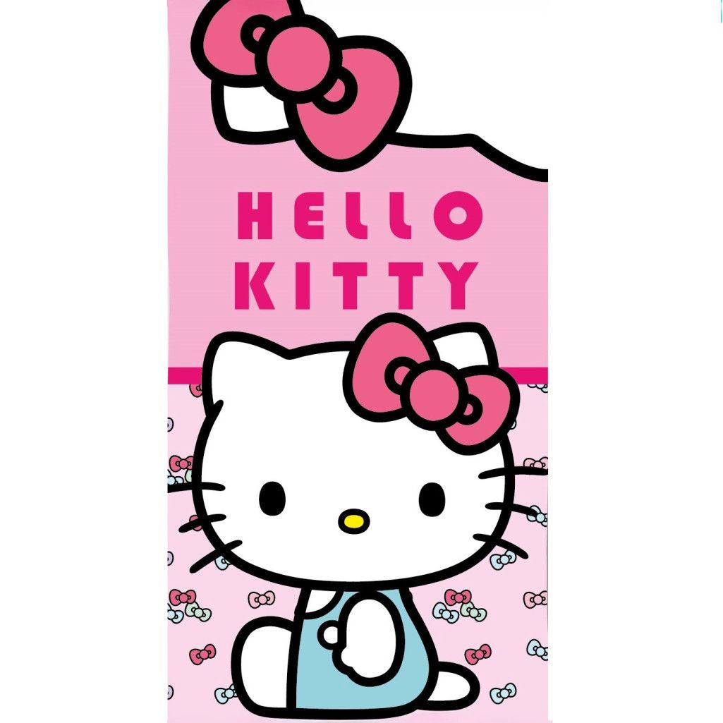 Hello Kitty Lovely Day , ( ) Serviette de bain en polyester pour enfant – 70 × 140 cm