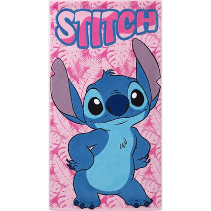 Disney Lilo and Stitch Pink Paradise Polyester Kids' Beach Towel - 70 x 140 cm