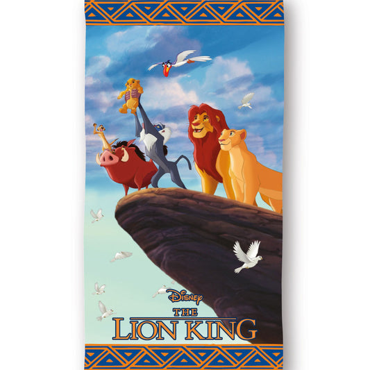 Disney Le Roi Lion Savanna King Serviette de Plage, Serviette de Bain pour Enfants en Polyester – 70 × 140 cm