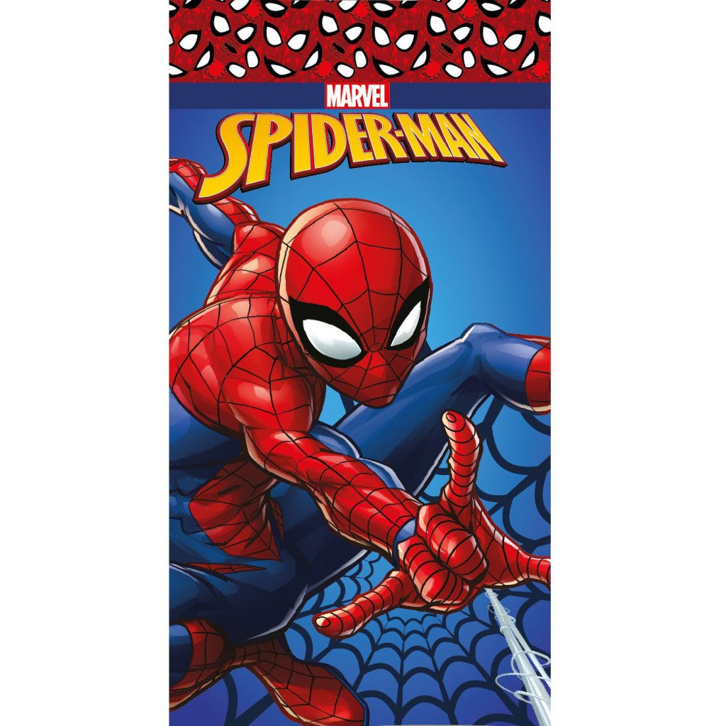 Spiderman Action Web , (Fast Dry) Badetuch für Kinder aus Polyester – 70 × 140 cm