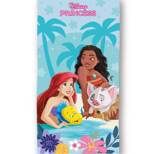 Disney Princess Beachside, (Fast Dry) Polyester Kids' Bath Towel – 70 x 140 cm