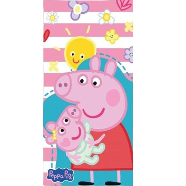Peppa Wutz Little Love , (Fast Dry) Badetuch für Kinder aus Polyester – 70 × 140 cm