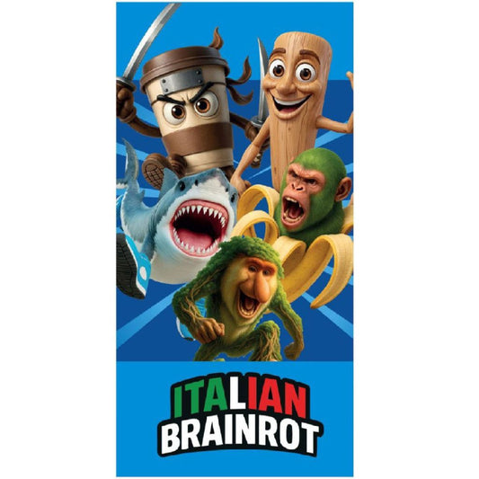 Brainrot Crazy Chaos Beach Towel (Quick Dry) Kids' Bath Towel Made of Polyester – 70 × 140 cm