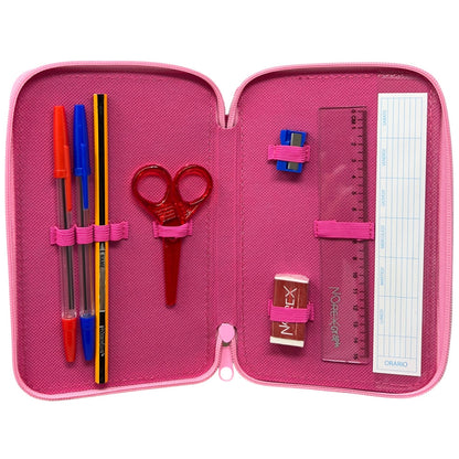 Disney Princess Fairy Tale 3-tier Pencil Case for Children – 13 x 20 x 6 cm