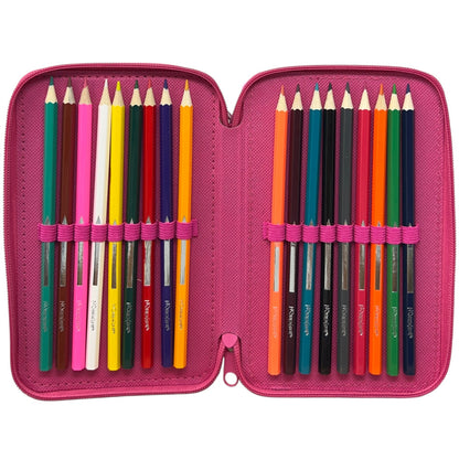 Disney Princess Fairy Tale 3-tier Pencil Case for Children – 13 x 20 x 6 cm