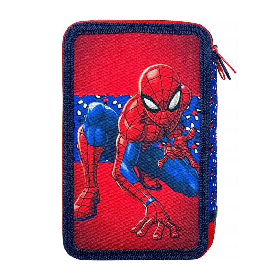 Spiderman Watching Eyes mit 3 Etagen Federmäppchen für Kinder – 13 x 20 x 6 cm