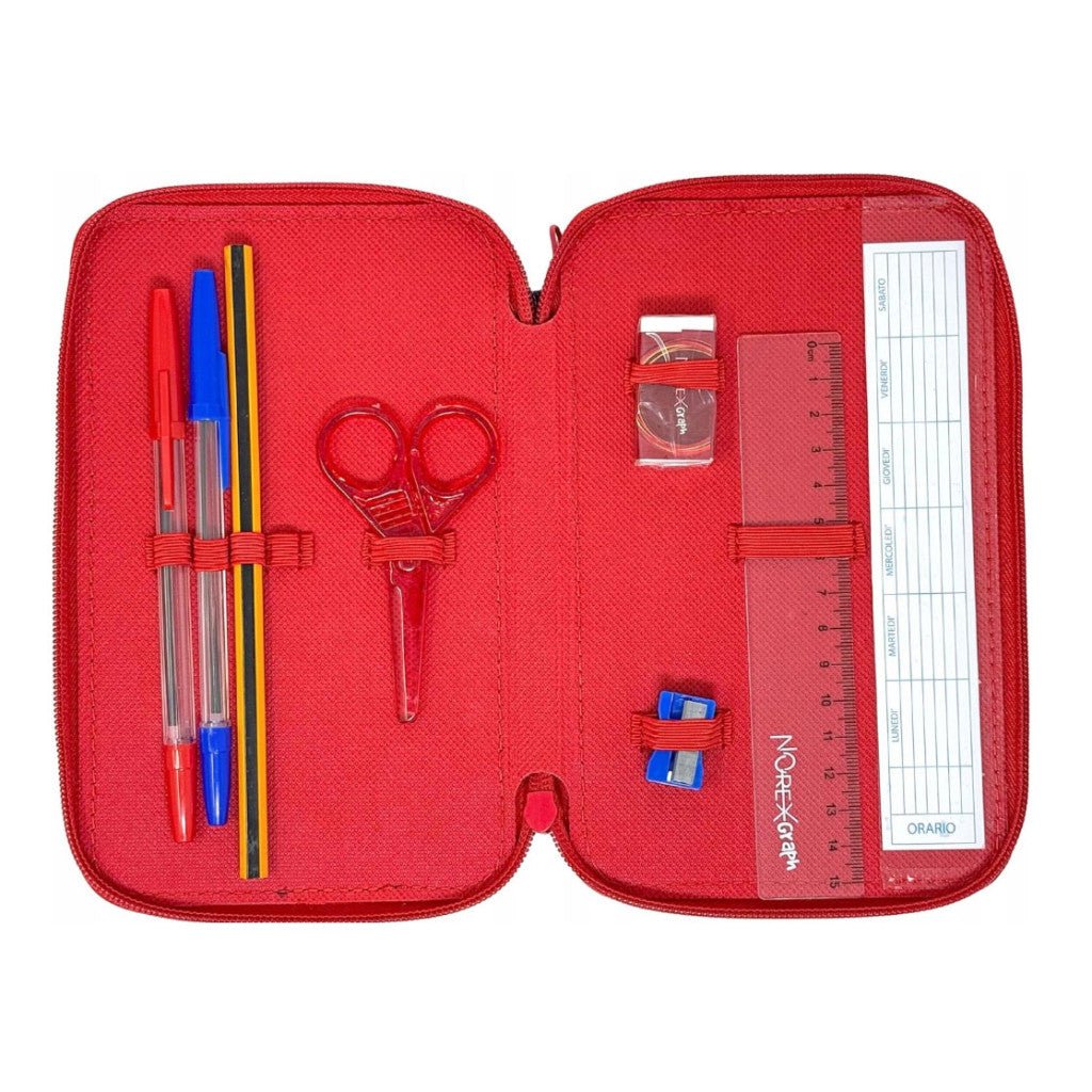Spiderman Watching Eyes mit 3 Etagen Federmäppchen für Kinder – 13 x 20 x 6 cm