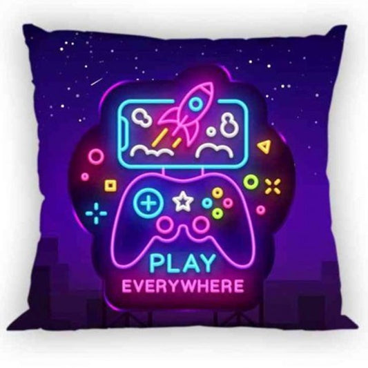 Gamer Neon Kissenbezug 40x40 cm