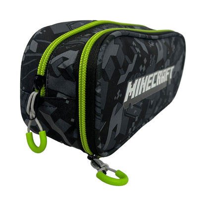 Trousse Minecraft Camo Terra 2 compartiments 23,5 cm pour enfants – 24 cm