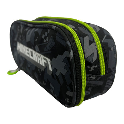Trousse Minecraft Camo Terra 2 compartiments 23,5 cm pour enfants – 24 cm