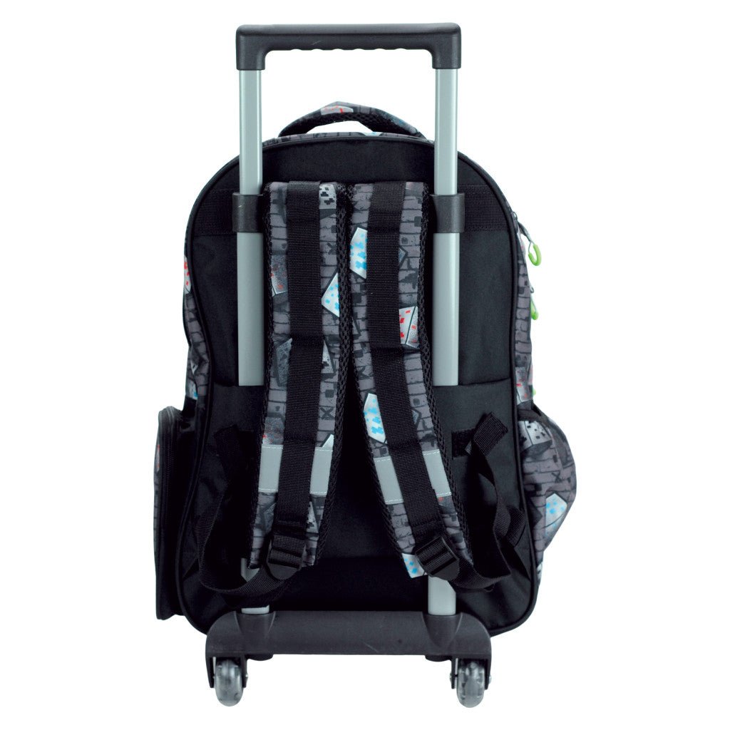 Minecraft Metro Art Blast rollender , Tasche 46 cm Schultasche mit Rollen für Kinder – 46 × 35 × 20 cm