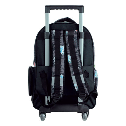 Minecraft Metro Art Rollrucksack, 46 cm Tasche Schultasche mit Rollen für Kinder – 46 × 35 × 20 cm