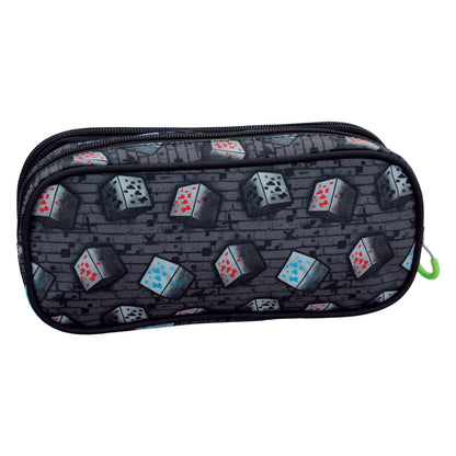 Trousse à crayons Minecraft Metro Art Blast avec 2 compartiments pour enfants de 23,5 cm – 24 cm