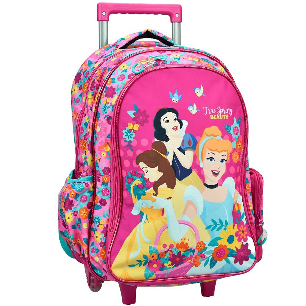Disney Prinzessin Spring rollender , Tasche 46 cm Schultasche mit Rollen für Kinder – 46 × 35 × 20 cm