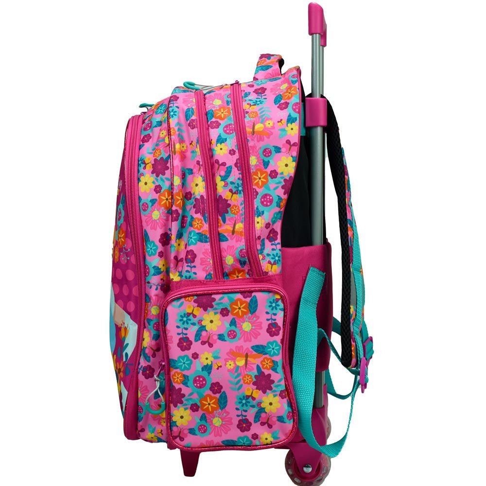 Disney Prinzessin Spring rollender , Tasche 46 cm Schultasche mit Rollen für Kinder – 46 × 35 × 20 cm