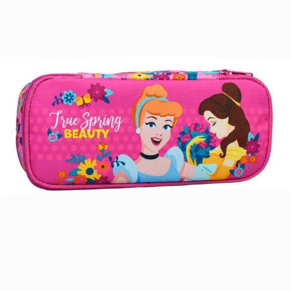 Disney Prinzessin Spring mit 2 Fächern Federmäppchen für Kinder – 26 x 6 x 10 cm
