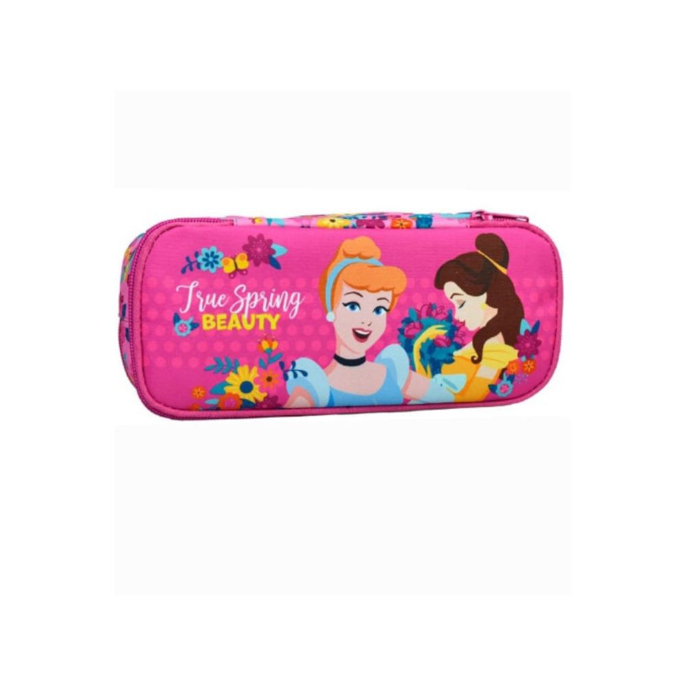 Disney Prinzessin Spring mit 2 Fächern Federmäppchen für Kinder – 26 x 6 x 10 cm