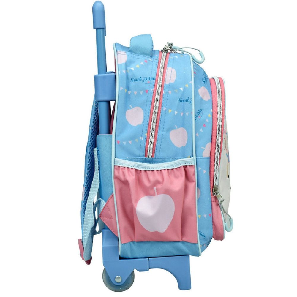 Sac à dos maternelle à roulettes Disney Princesse Blanche-Neige pour enfants – 30 x 25 x 15 cm