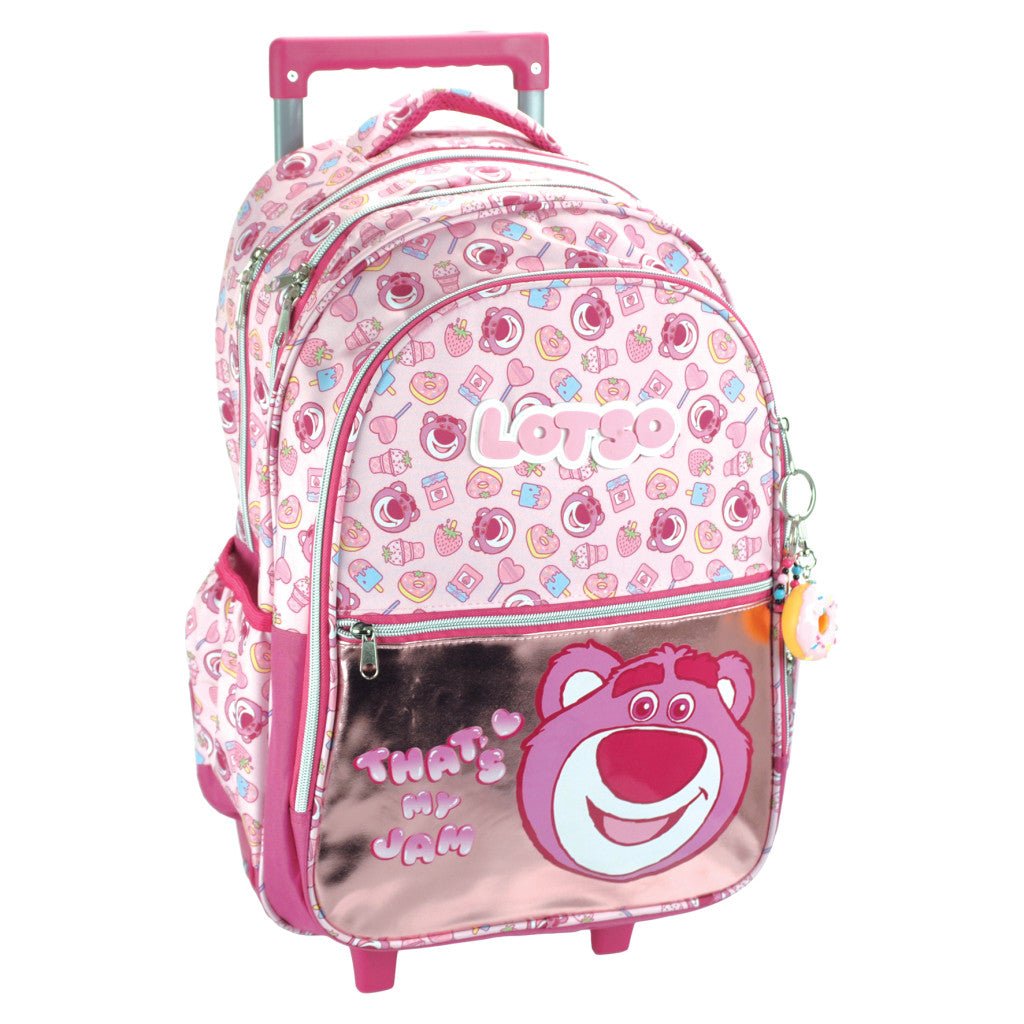 Disney Toy Story Lotso Jam rollende , 46 cm Schultasche mit Rollen für Kinder – 46 × 35 × 20 cm