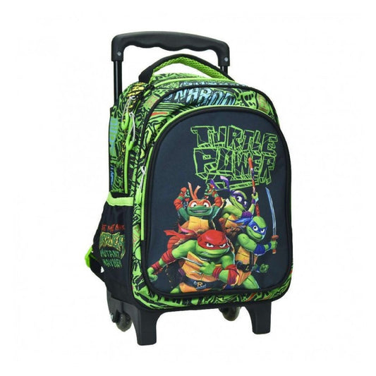 Teenage Mutant Ninja Turtles Power rollender Kindergartenrucksack für Kinder – 30 x 25 x 15 cm