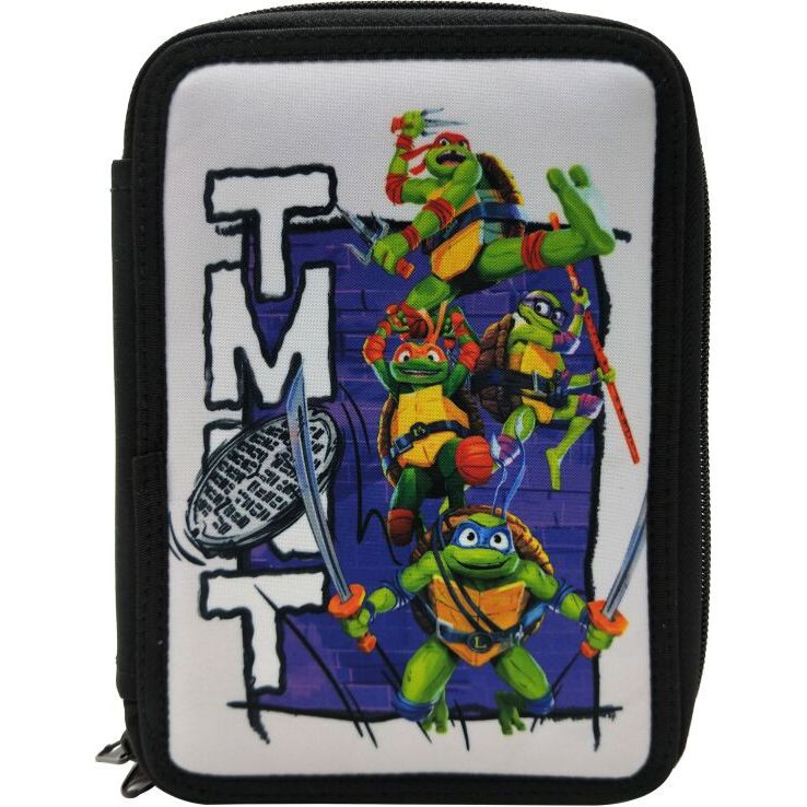 Trousse à deux compartiments Les Tortues Ninja pour enfant – 13 x 20 x 7 cm