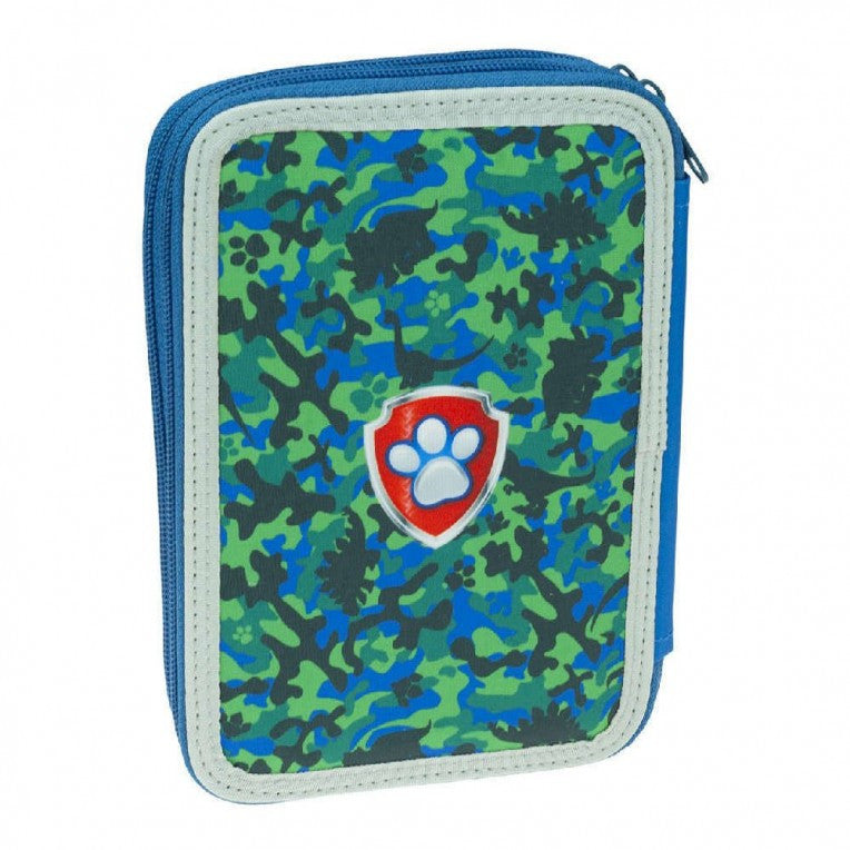 La Pat' Patrouille Dino Rescue, Trousse 2 compartiments pour enfants – 13 x 20 x 7 cm