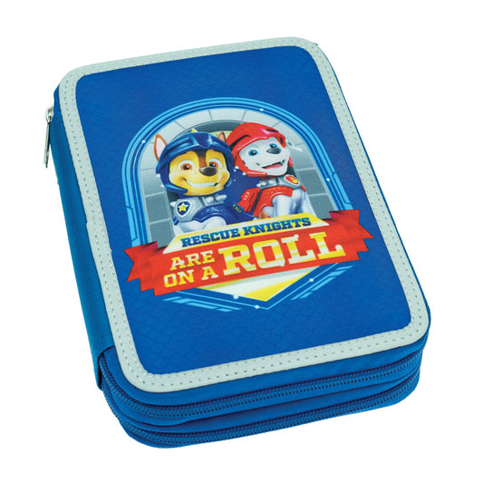 Trousse à deux compartiments La Pat' Patrouille Knights pour enfants – 13 x 20 x 7 cm