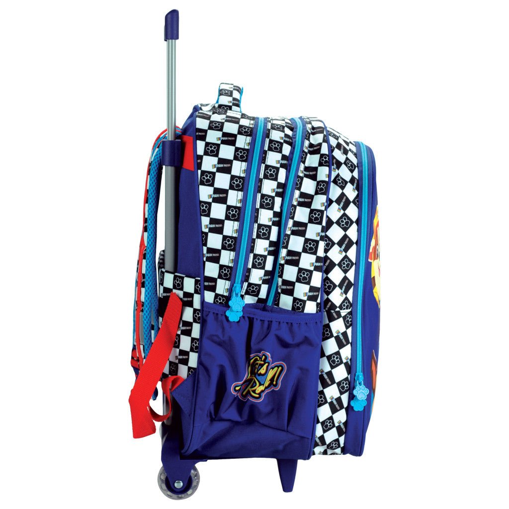 Paw Patrol Racing rollende , Tasche 46 cm Schultasche mit Rollen für Kinder – 46 × 35 × 20 cm