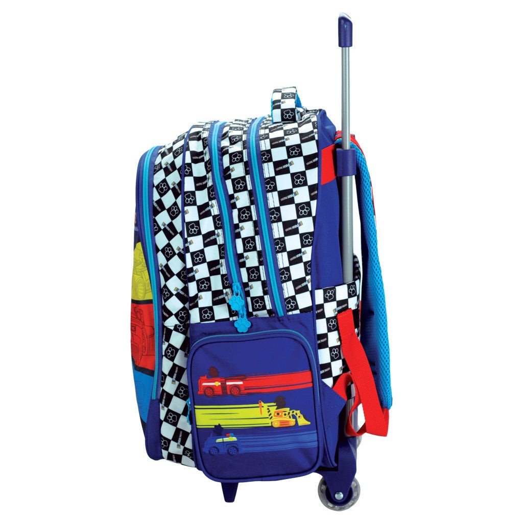 Paw Patrol Racing rollende , Tasche 46 cm Schultasche mit Rollen für Kinder – 46 × 35 × 20 cm