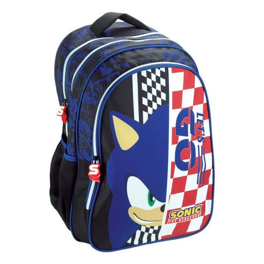 Sonic the Hedgehog Champion Racer , Tasche 42 cm Schulranzen für Kinder – 42 × 30 × 15 cm