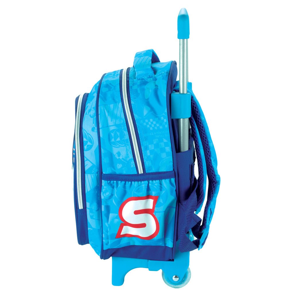Sonic the Hedgehog Trio rollender Kindergartenrucksack für Kinder – 30 x 25 x 15 cm